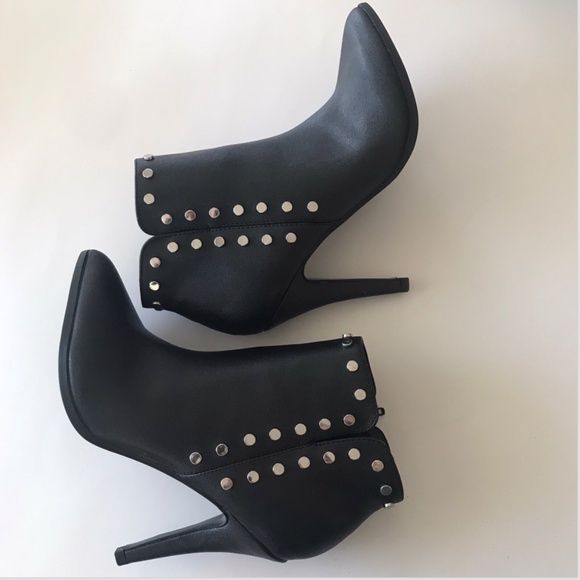 Y2k New Fergalicious Womens Captain Ankle Boots Booties Black Size 7 Goth Party - Picture 5 of 8